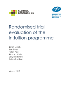 Randomised trial evaluation of the In:tuition programme