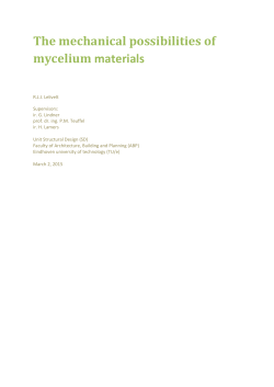 The mechanical possibilities of mycelium materials