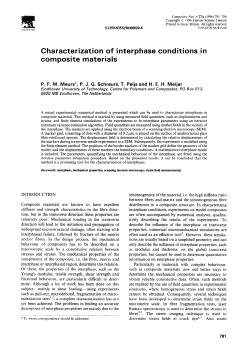 Characterization of interphase conditions in composite