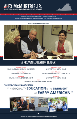 Education Flyer - Alex McMurtrie