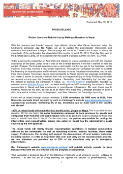 1-Press Release Nepal Campaign (May 19)