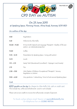 Flyer for Autism CPD Day