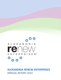 2014 Annual Report - Alexandria Renew Enterprises