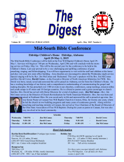The Digest - Alabama Free Will Baptists