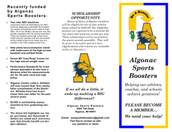 Booster Brochure - Algonac Community Schools