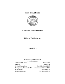 Act with Commentary - Alabama Law Institute