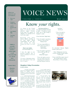 VOICE NEWS - the Allegany Arc