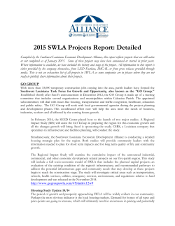 2015 SWLA Projects Report: Detailed - SWLA Chamber