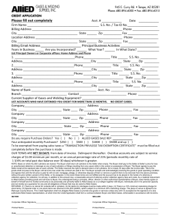 Please fill out completely