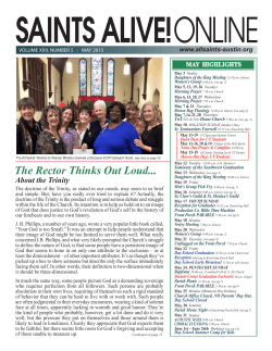 Our Newsletter - All Saints` Episcopal Church