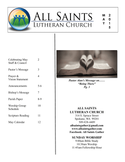 May 2015 - All Saints Gather