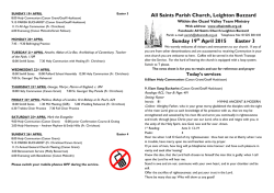 Sunday 19th April 2015 Easter 3