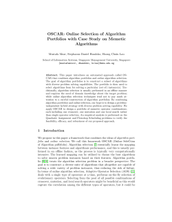 OSCAR: Online Selection of Algorithm Portfolios with Case Study on