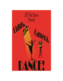 Lights Camera Dance Program