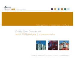 Quality. Care. Commitment. series 3000 windows | uncommon value