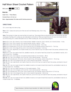 Half Moon Shawl Crochet Pattern