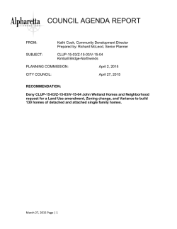 COUNCIL AGENDA REPORT