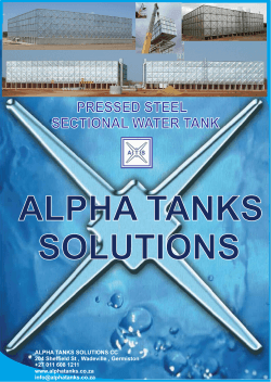 - Sectional Steel Water Storage Tanks