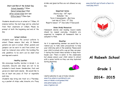 Grade 1 Term 3 - Al Rabeeh School