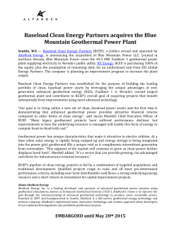 Baseload Clean Energy Partners acquires the