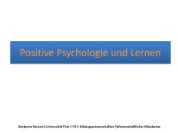 positive Psychologie und Lernen (pdf
