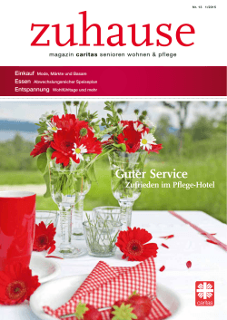 Magazin - Caritas Senioren Wohnen und Pflege