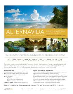ALTERNAVIDA | UTUADO, PUERTO RICO | APRIL 11