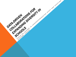 Data-Driven Collaborations for Expanding Diversity in Schools