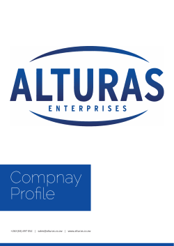 Compnay Profile - Alturas Enterprises
