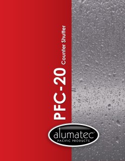 PFC-20 - Counter Shutter - Alumatec Pacific Products