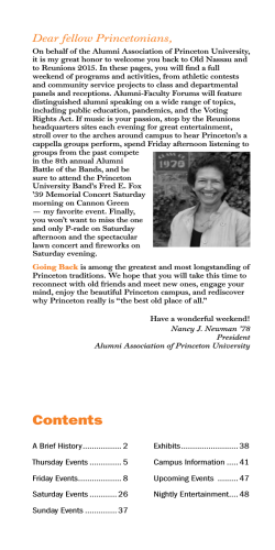 Contents - Alumni Association of Princeton University