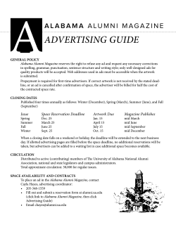 advertising guide - Alabama Alumni Association