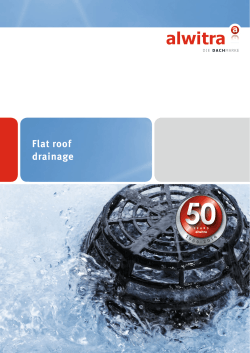 Flat roof drainage