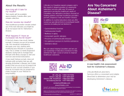 Alz-ID Brochure