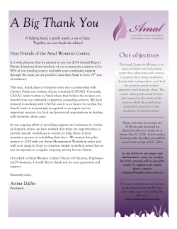 A Big Thank You - Amal Women Center