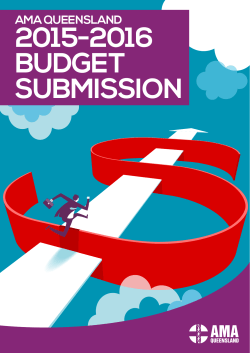 2015-2016 BUDgEt SUBMiSSioN