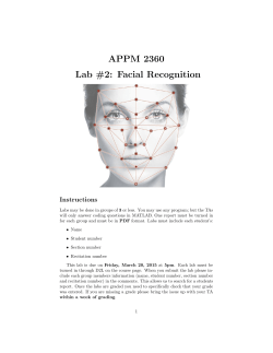 APPM 2360 Lab #2: Facial Recognition