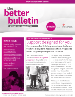 The Better Bulletin - Ambetter from CeltiCare Health