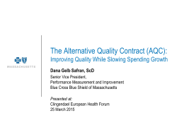 The Alternative Quality Contract (AQC):