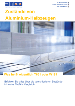 ZustÃ¤nde von Aluminium-Halbzeugen - AMCO Metall