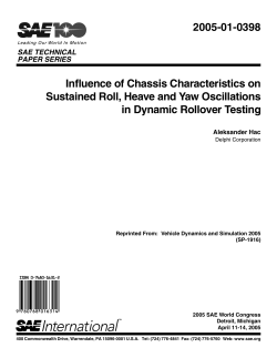 Influence of Chassis Characteristics on Sustained Roll, Heave and