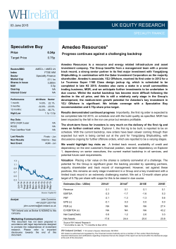 Research - Amedeo Resources plc