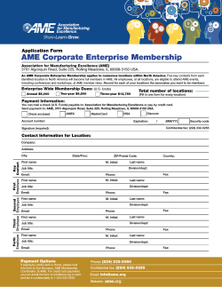 AME Corporate Enterprise Membership
