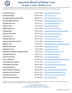 Orange County Directory - American Board of Home Care
