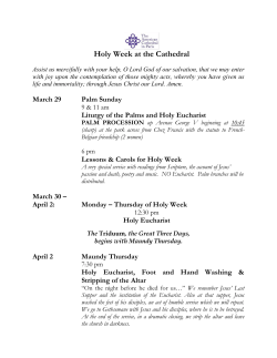 Holy Week at the Cathedral - American Cathedral in Paris