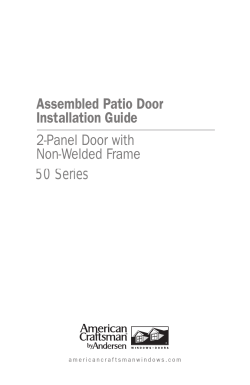 50 Series Gliding Patio Door(Assembled)