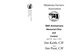 Jim Keith, CJF Jim Poor, CJF - The American Farriers Association