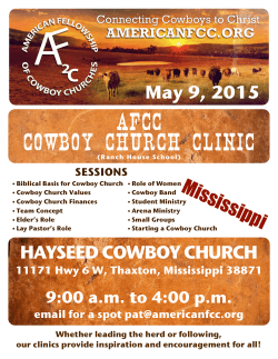 Info - American Fellowship Cowboy Churches