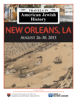 Travels in American Jewish History 2015