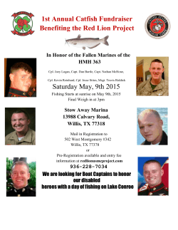 1st Annual Catfish Fundraiser Benefiting the Red Lion Project